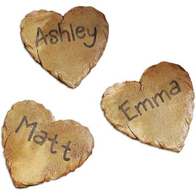 Personalized Heart Cutout Garden Stepping Stone, 12"   563475302